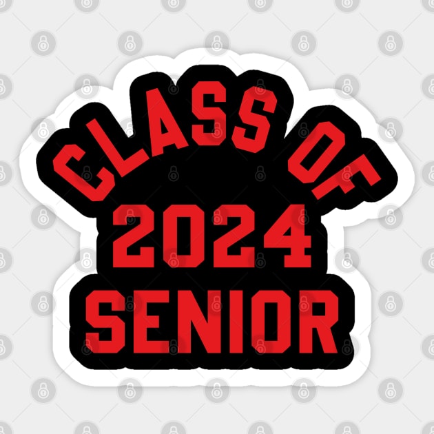 Senior Class of 2024 funny Graduation Of High Middle School Sticker by Uniqueify